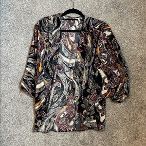 3/15$ 🛍️ Pink Owl Multicolor Paisley Kimono